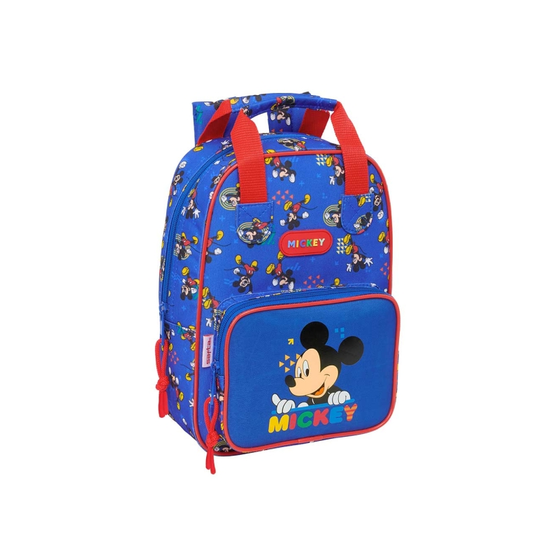 Sac à dos enfant Mickey Mouse bleu avec poche avant Sac à dos enfant Mickey Mouse bleu avec poche avant