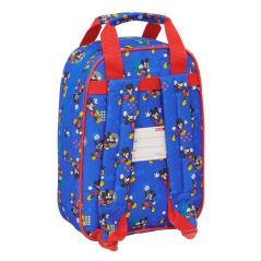 Sac à dos enfant Mickey Mouse bleu avec poche avant