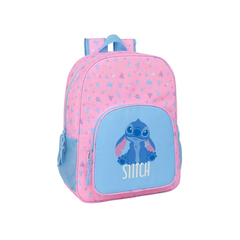 Sac à dos Stitch Rose vif compatible valise à roulettes