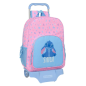 Sac à dos trolley Stitch rose avec poches latérales Sac à dos trolley Stitch rose avec poches latérales
