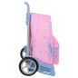 Sac à dos trolley Stitch Rose vif, roues anti-vibrations Sac à dos trolley Stitch Rose vif, roues anti-vibrations