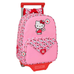 Sac à dos trolley Hello Kitty rose