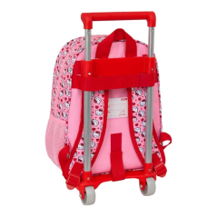 Sac à dos trolley Hello Kitty rose avec porte-bouteille