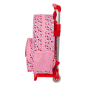 Sac à dos trolley Hello Kitty rose avec porte-bouteille Sac à dos trolley Hello Kitty rose avec porte-bouteille