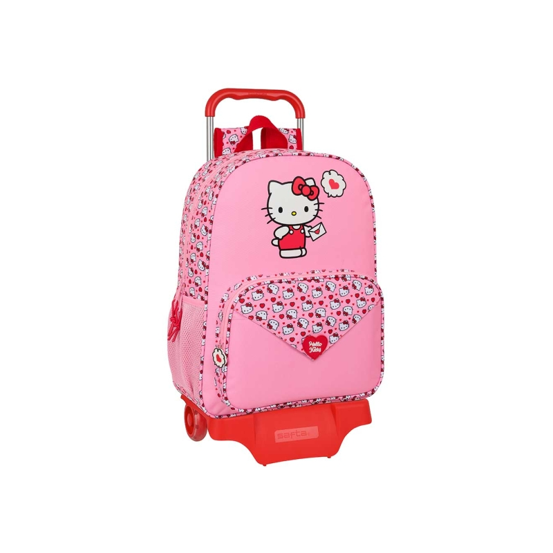 Sac à dos trolley Hello Kitty rose amovible ergonomique Sac à dos trolley Hello Kitty rose amovible ergonomique