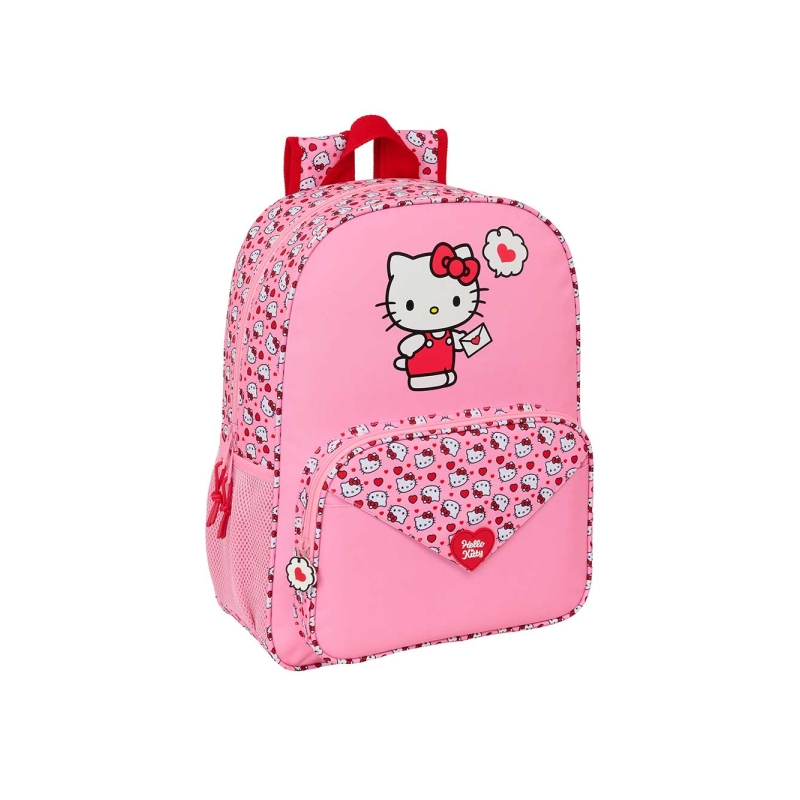 Sac à dos Hello Kitty rose compatible avec valise à roulettes Sac à dos Hello Kitty rose compatible avec valise à roulettes