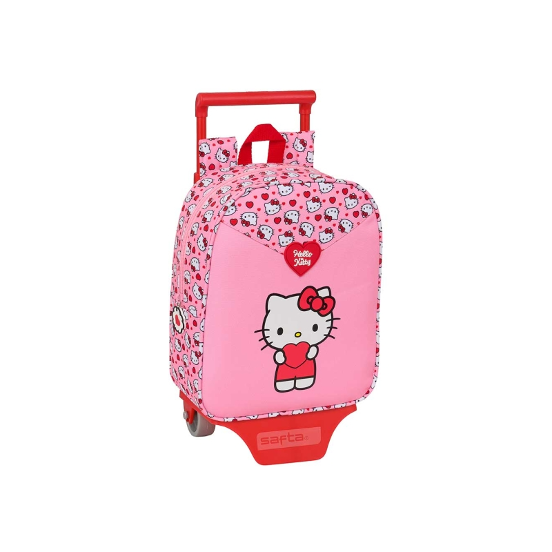 Sac à dos trolley Hello Kitty amovible rose 6 L