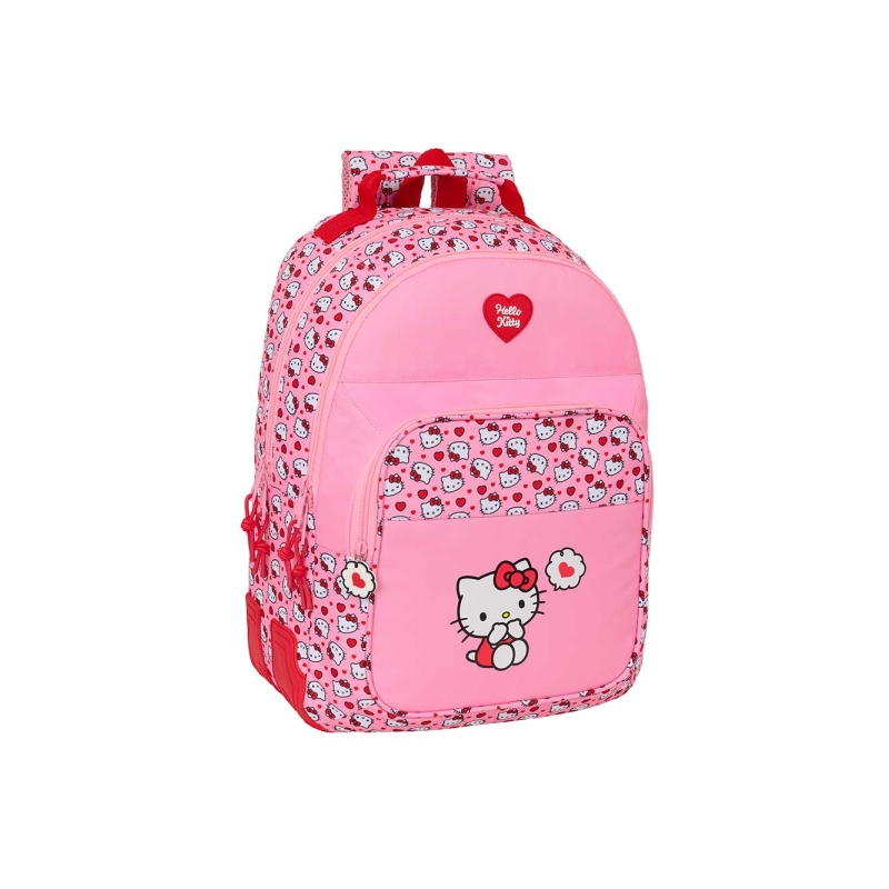 Sac à dos Hello Kitty rose à 2 compartiments Sac à dos Hello Kitty rose à 2 compartiments