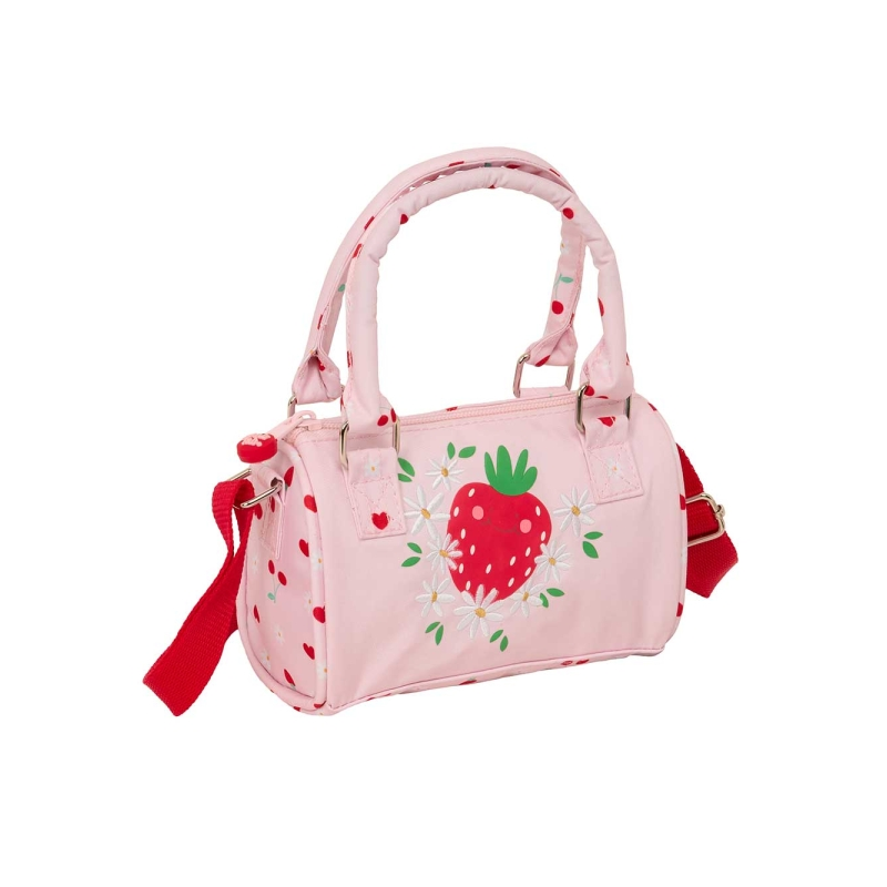 Sac à main Glowlab Fruits rose 1,20 L fermeture éclair