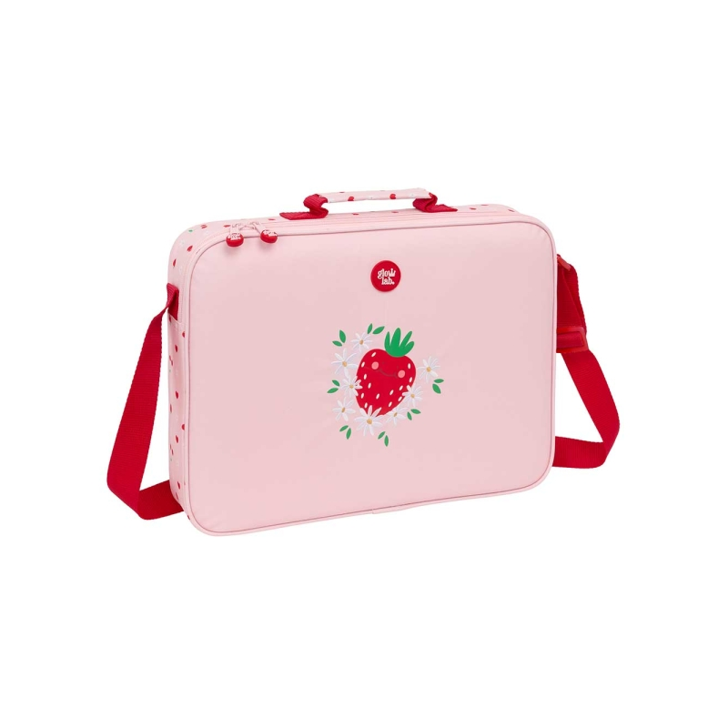Étui de transport zippé Glowlab Fruits rose