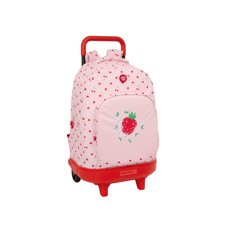 Sac à dos trolley amovible Glowlab Fruits rose