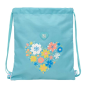 Sac plat Moos Fiori 5L bleu clair avec poche zippée Sac plat Moos Fiori 5L bleu clair avec poche zippée