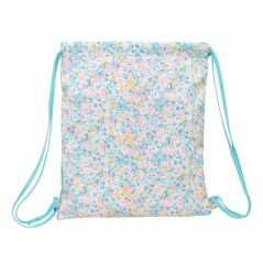 Sac plat Moos Fiori 5L bleu clair avec poche zippée