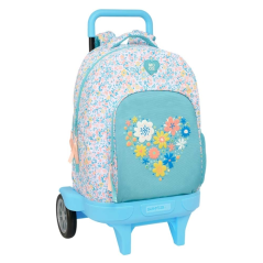 sac à dos trolley bleu clair