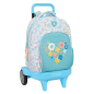 Sac à dos trolley Safta Moos Fiori bleu clair Sac à dos trolley Safta Moos Fiori bleu clair