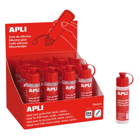 ✅ Apli Colle Silicone 25 ml - Séchage rapide - Résistant à l'eau - Transparent couleur Transparent en stock