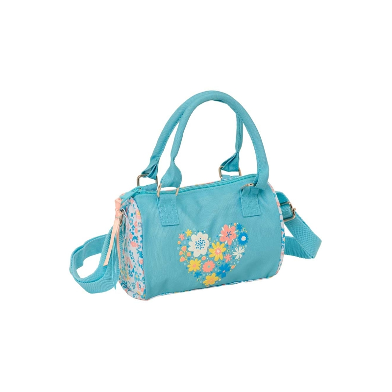 Sac recyclé Safta Moos Fiori 100x160 mm bleu clair