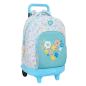 Sac à dos trolley Safta Moos Fiori bleu clair