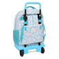 Sac à dos trolley Safta Moos Fiori bleu clair