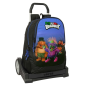 Sac à dos à roulettes Safta Brainrot 23 L noir bleu