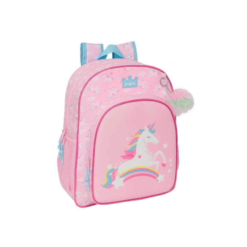 Sac à dos enfant Glowlab rose adaptable valise