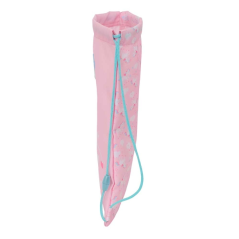 Sac plat enfant rose zippée
