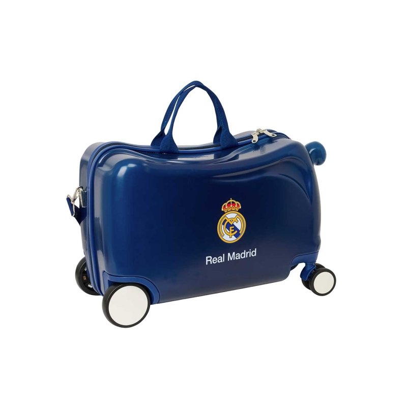Chariot enfant Real Madrid bleu marine avec repose-pieds Chariot enfant Real Madrid bleu marine avec repose-pieds