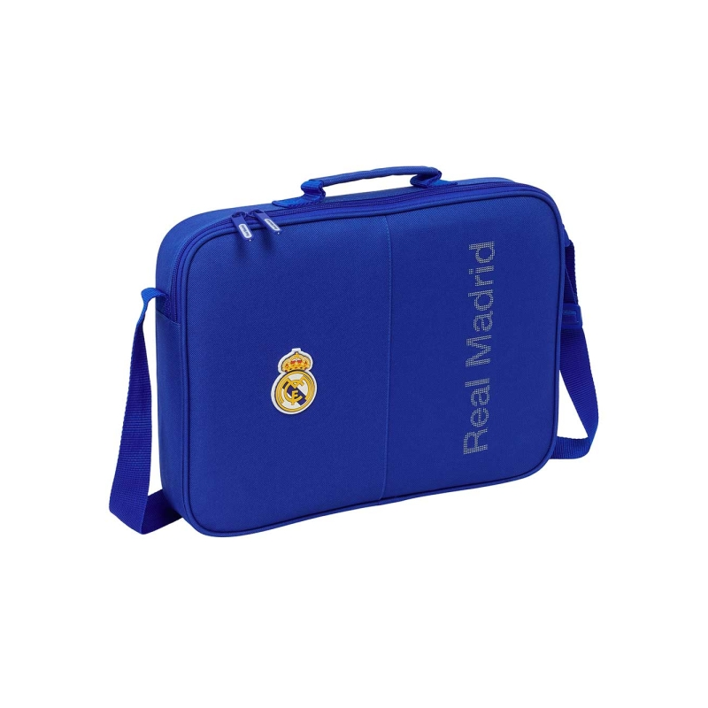 Porte-documents Real Madrid bleu à bandoulière ajustable