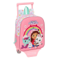 Mochila à roulettes Gabby's Dollhouse rose 6 L