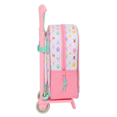 Mochila à roulettes rose