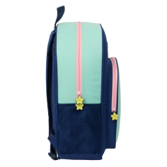 Mochila turquoise claire à étoiles