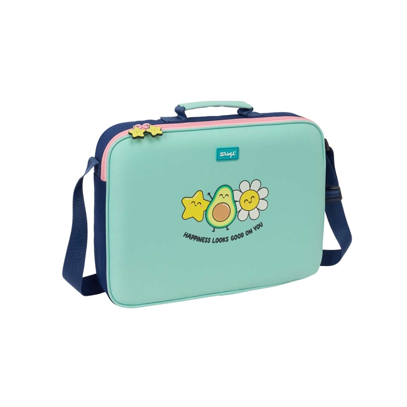 Cartable Safta Mr. Wonderful 38 cm turquoise clair Cartable Safta Mr. Wonderful 38 cm turquoise clair