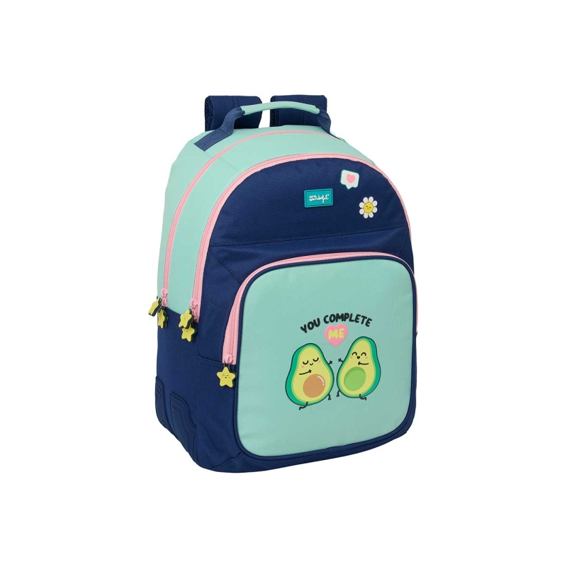 Mochila Mr. Wonderful étoile turquoise clair adaptable chariot Mochila Mr. Wonderful étoile turquoise clair adaptable chariot
