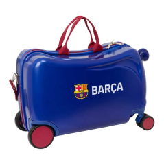 Valise trolley enfant bleue marine