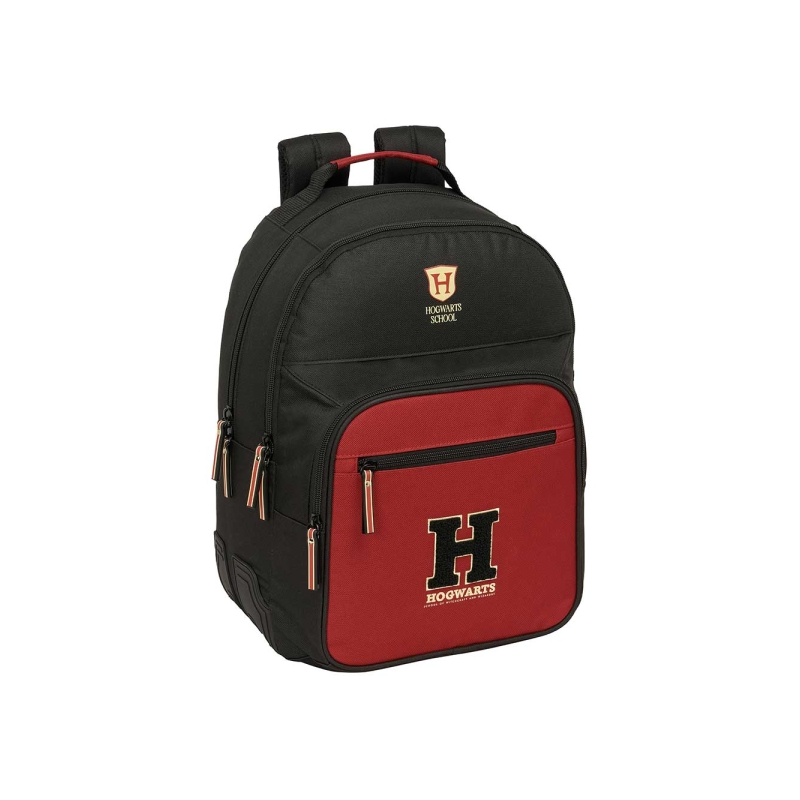 Sac à dos Harry Potter Hogwarts noir et rouge, chariot compatible Sac à dos Harry Potter Hogwarts noir et rouge, chariot compatible