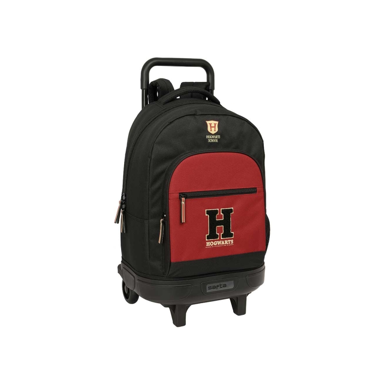 Sac à dos Harry Potter Poudlard 33 L noir et rouge avec chariot Sac à dos Harry Potter Poudlard 33 L noir et rouge avec chariot