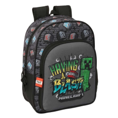 Sac à dos enfant Minecraft gris