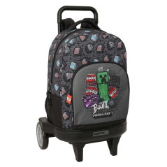 sac à roulettes Minecraft gris
