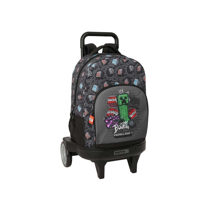 Sac à roulettes Minecraft Gris 33L Graffiti Sac à roulettes Minecraft Gris 33L Graffiti