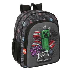 sac à dos Minecraft gris