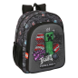 Sac à dos Minecraft gris 15L avec poche frontale Sac à dos Minecraft gris 15L avec poche frontale