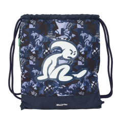 Sac plat bleu marine zippé