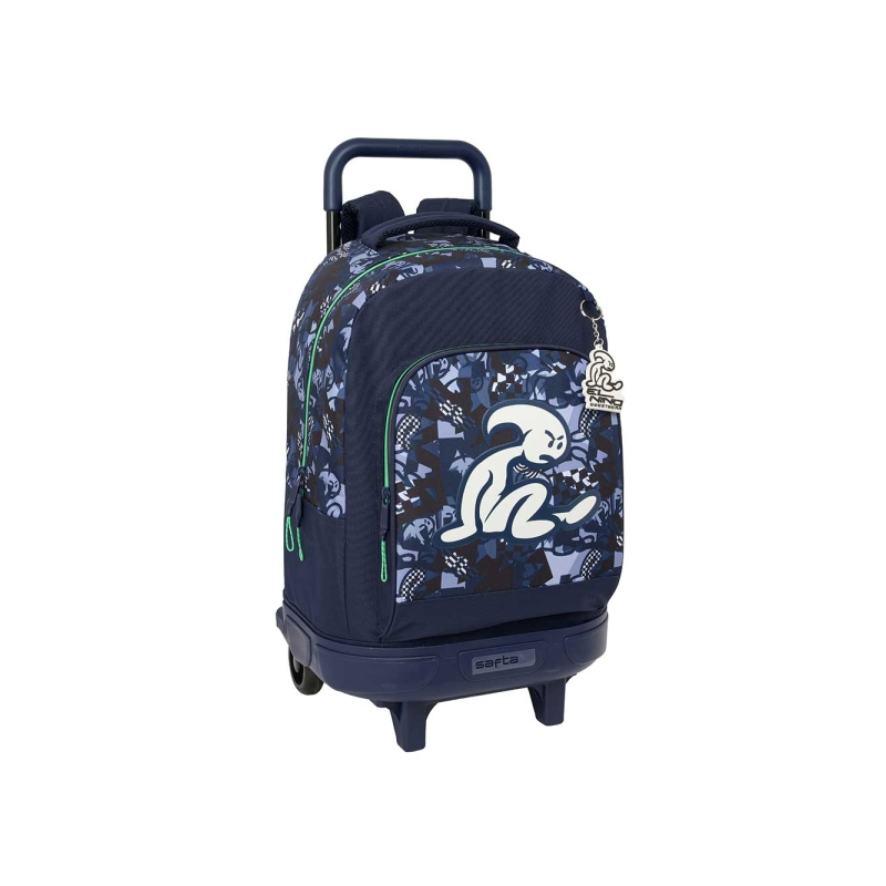 Sac à dos trolley El Niño bleu marine avec poches Sac à dos trolley El Niño bleu marine avec poches