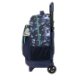 Sac à dos trolley El Niño bleu marine avec poches Sac à dos trolley El Niño bleu marine avec poches