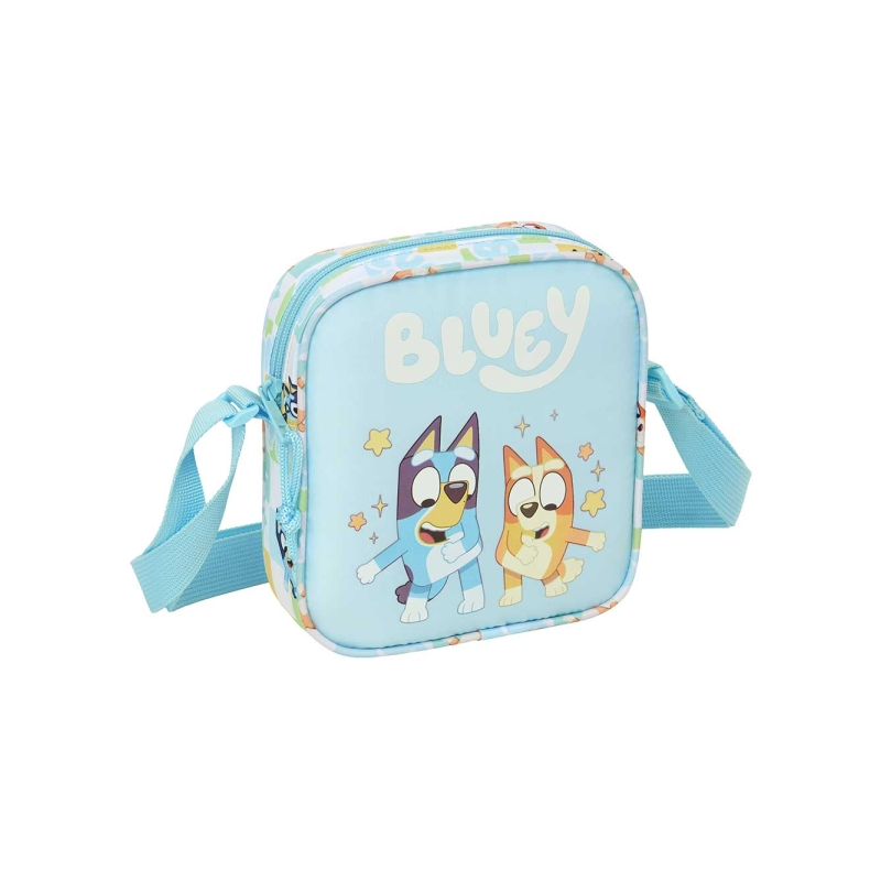 Petit sac bandoulière Bluey bleu pastel 16x18x4 cm Petit sac bandoulière Bluey bleu pastel 16x18x4 cm