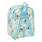 Sac à dos maternelle Bluey Safta bleu pastel adapt. chariot
