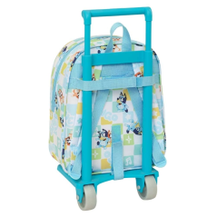 Mochila à roulettes Bluey bleu pastel 6L 22x27x10 cm
