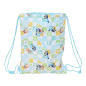 Sac à dos à cordon Bluey bleu pastel 26x34 cm