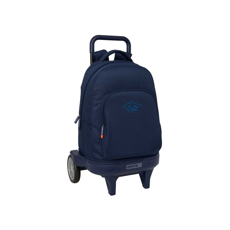 Sac à dos à roulettes Safta Spagnolo bleu nuit