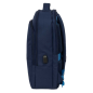 Sac à dos ordinateur 15,6 pouces bleu nuit, porte-bouteille